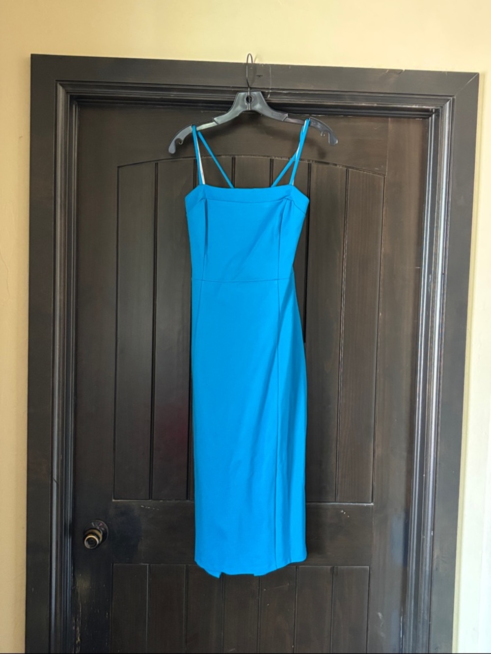 Lulu's Bright Blue Spaghetti-Strap Midi Dress